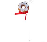 Christmas Tree Foam Ornaments Set of 6 Featuring Snowflake, Cookie Man, Ball, Star, Doughnut and Cake Shapes for Festive DIY Decorations (I)