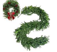 Christmas Tree Garland, 1.2 m Christmas Decorations Foliage - Green Pine Garland Party Decoration, for Indoor Outdoor Porch Patio Garden Halloween Thanksgiving Winter