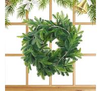 Christmas Tree Garland | Artificial Cedar Decorations | Real Touch Pine & Cypress Vines for Porch, Fireplace, Mantel, Stairs, Farmhouse Style, Party, and