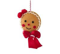 Christmas Tree Gingerbread Man Decoration,Christmas Plush Gingerbread Man Doll Ornament - Atmosphere Booster Keepsake with Lanyard for Winter Holiday Bedroom Balcony Cafe