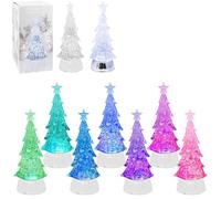 Christmas Tree Glitter Water Lamp Light Colour Changing LED Ornament Decor SMALL