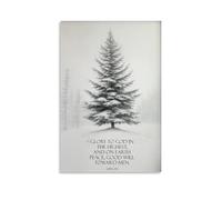 Christmas Tree Glory to Luke Wall Art Paintings Canvas Prints Poster Artwork for Living Room Bedroom Bathroom Office Home Decor 20x30inch(50x75cm)