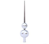 Christmas Tree Gourd Star 28cm Lightweight Plastic Christmas(Silver)