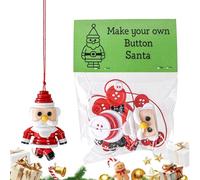 Christmas Tree Hanging Button | Nice Keepsake - Craft Kit for Christmas Button Ornaments - for Wall Living Room Fireplace Mantel Children Adults