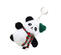 Christmas Tree Hanging Ornament Lovely Christmas Panda Keychain Practical Key Ring Accessory Cell Phone Pendant