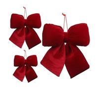 Christmas Tree, Holiday Decoration Ribbon, Soft Plush Fabric Sheets, Elegant Design with Wired Edges, Festive Ornaments for Home, Party, Christmas Season, Red and Green Colours