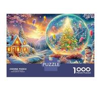 Christmas Tree in A Glowing Bubble 1000-Piece Jigsaw Puzzle Brainteasing Challenge for All Ages 52x38cm/1000pcs