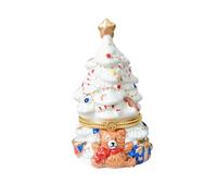 Christmas Tree Jewelry Trinket Box Hand-Painted Ornaments Gift for Home Decor, Unique Gift for Christma (Multi-Color 1, 7cm*12cm)