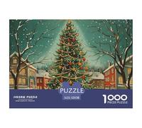 Christmas Tree Jigsaw Puzzle 1000 Pieces Comics for Adults And Teenagers, 1000 Piece Puzzles Special Series, Gift Idea for Men And Women，kids 52x38cm/1000pcs