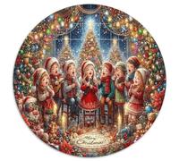 Christmas Tree Jigsaw Puzzle for Adults 1000 Piece Jigsaw Puzzle Children Choir Puzzle Game for Family Relaxation Gift 1000pcs (67.5x67.5cm)