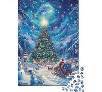 Christmas Tree Jigsaw Puzzles Puzzle for Adults Kids. 1000 Piece Great Gifts Challenge Toy Educational Games Home Decoration for Adults& Kids Age 14 Years Up 1000pcs (75x50cm)