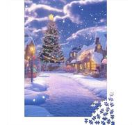 Christmas Tree Jigsaw Puzzles Puzzle for Adults Kids. 1000 Piece Impossible Challenge Toy Educational Game Home Decoration for Adults& Kids Age 14 Years Up 1000pcs (75x50cm)