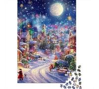 Christmas Tree Jigsaw Puzzles Puzzle for Adults Kids. 1000 Piece Impossible Challenge Toy Educational Games Home Decoration for Educational Games Gifts 1000pcs (75x50cm)