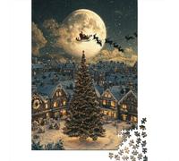 Christmas Tree Jigsaw Puzzles Puzzle for Adults Kids. 1000 Piece Whimsical Challenge Toy Educational Game Home Decoration for Educational Games Gifts 1000pcs (75x50cm)