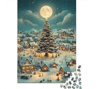 Christmas Tree Jigsaw Puzzles Puzzle for Adults Kids. 1000 Piece Whimsical Challenge Toy Educational Games Home Decoration for Adults& Kids Age 14 Years Up 1000pcs (75x50cm)
