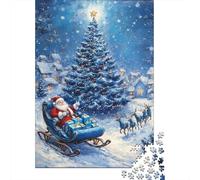 Christmas Tree Jigsaw Puzzles Puzzle for Adults Kids. 1000 Pieces Impossible Challenge Toy Educational Game Home Decoration for Educational Games Gifts 1000pcs (75x50cm)