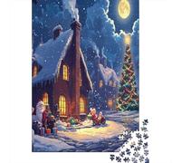 Christmas Tree Jigsaw Puzzles Puzzle for Adults Kids. 1000 Pieces Whimsical Challenge Toy Educational Games Home Decoration for Adults& Kids Age 14 Years Up 1000pcs (75x50cm)