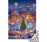Christmas Tree Jigsaw Puzzles Puzzles for Adults Kids. 1000 Piece Impossible Challenge Toy Educational Game Home Decoration for Educational Games Gifts 1000pcs (75x50cm)