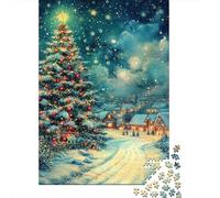 Christmas Tree Jigsaw Puzzles Puzzles for Adults Kids. 1000 Piece Impossible Challenge Toy Educational Game Home Decoration for Adults& Kids Age 14 Years Up 1000pcs (75x50cm)