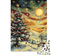 Christmas Tree Jigsaw Puzzles Puzzles for Adults Kids. 1000 Pieces Great Gifts Challenge Toy Educational Games Home Decoration for Adults& Kids Age 14 Years Up 1000pcs (75x50cm)