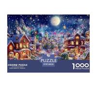 Christmas Tree Jigsaw Puzzles Puzzles for Adults Kids. 1000 Pieces Impossible Challenge Toy Educational Games Home Decoration for Educational Games Gifts 38x26cm/1000pcs