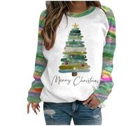 Christmas Tree Jumper Women's Xmas Jumpers Funny Ugly Christmas Pullover Ladies Sweatshirts Clearance