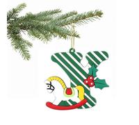 Christmas Tree Letter Ornament - A to Z Personalized Hanging Alphabet Pendant for Xmas Decor, DIY Home Decorations (Y)