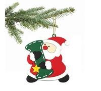 Christmas Tree Letter Ornament - A to Z Personalized Hanging Alphabet Pendant for Xmas Decor, DIY Home Decorations (I)