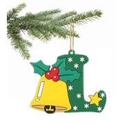 Christmas Tree Letter Ornament - A to Z Personalized Hanging Alphabet Pendant for Xmas Decor, DIY Home Decorations (L)