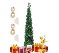 Christmas Tree Light, Sparkly Tree, 11.81x59.06 Inches Multicolor with Round Sequins Led Colorful Lights, Festive Decorative Plant, for Bedroom Indoor, Outdoor, Porch, and Holiday
