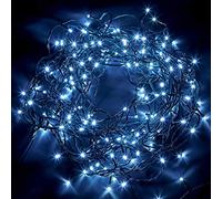 Christmas Tree Lights 1000 LED 25m Cool White - 2.5cm Bulb Distance Fairy String Lights Plug in with Timer and Memory Functions - Suitable for Outdoor/Indoor Use