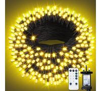 Christmas Tree Lights 105M, 1000 LED Christmas Lights Outdoor Warm White | Mains Powered, Memory& Timer, 8 Modes, 4 Brightness, IP65 Waterproof, for Christmas Decoration