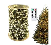 Christmas Tree Lights | 300 LED 30 m with Remote Control Timer, Warm White Christmas Lights Indoor for Home Garden Porch Bushes Landscape Coat Decoration