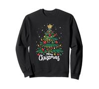 Christmas Tree Lights Christmas Tree Baubles Christmas Motif Sweatshirt