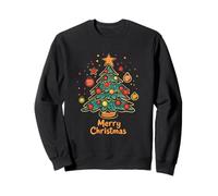 Christmas Tree Lights Christmas Tree Baubles Christmas Motif Sweatshirt