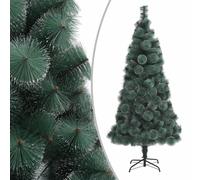 Christmas Tree Lush Full 240cm Green PET/Steel 350 Tips white-tips Base 55x55cm