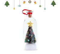 christmas tree message in a bottle,Voice Recording Message,mini christmas tabletop trees in glass dome,Snowy Scene in Nostalgic Bottle with Cork,Voice Record Player with Speakers,Unique Festive Gift