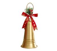 Christmas Tree Metal Bells Decoration, Large Golden, A
