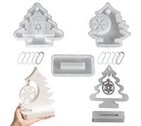 Christmas Tree Mold,Silicone Snowflake Mold Art Crafts Tools - Easy-Release Festive Decoration Crafts Tools for Festival Holiday Home Workshop Crafting Party Seasonal