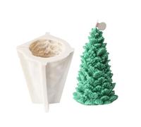 Christmas Tree Molds Handmade Castings Scented Clay Plaster Epoxy Resin Silicone Christmas Tree Handmade Pine Cone Clay