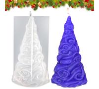 Christmas Tree Molds Silicone,3D Christmas Candle Molds | Seasonal Decor for School Desktop Apartment Room Thanksgiving Holiday Party Offices Dormitory Desk