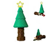 Christmas Tree Money Puzzle Box for Cash & Gift, Creative Christmas Surprise Puzzle Gift Box with Maze Locked Hidden Compartment, Fun Xmas Money Holder for Kids Teens & Adults (1pcs)