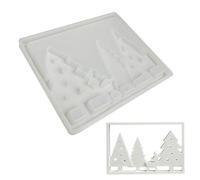 Christmas Tree Mould - Melting Home Decoration | Flexible Silicone, Easy Demolding, Lightweight Sign Compatible, Concrete and Plaster Adult Artists Art Enthusiasts