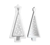 Christmas Tree Mould - Reusable Non-Stick Shape | Star Top Christmas Tree for Resin, for Clay Plaster Decorations Baking Fondant Thanksgiving Party Housewives