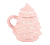 Christmas Tree Mug Something Different Pink One Size