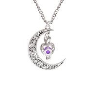Christmas Tree Necklace Luminous Moon Stone Necklace Hollow Luminous Moon Whirlwind Rotating Bead Magical Fairy Glowing