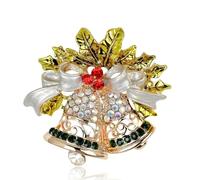 Christmas Tree Needle Boots Snowman Sled Bell Penguin Chest Flower Brooch Series