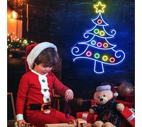 Christmas Tree Neon Sign Custom Christmas Light Decor Indoor Xmas Party Decoration Personalized Ho Ho Ho Signs