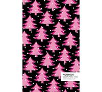 Christmas Tree Notebook: (Night Pink Edition) Fun notebook 96 ruled/lined pages (5x8 inches / 12.7x20.3cm / Junior Legal Pad / Nearly A5)