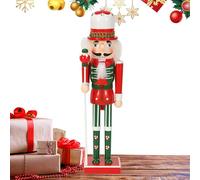 Christmas Tree Nutcracker Ornaments, Seasonal Collection Crafts - Christmas Tree Decorations | for Bedroom Front Door Living Room Fireplace Shelf Holiday Photo Props Maiso